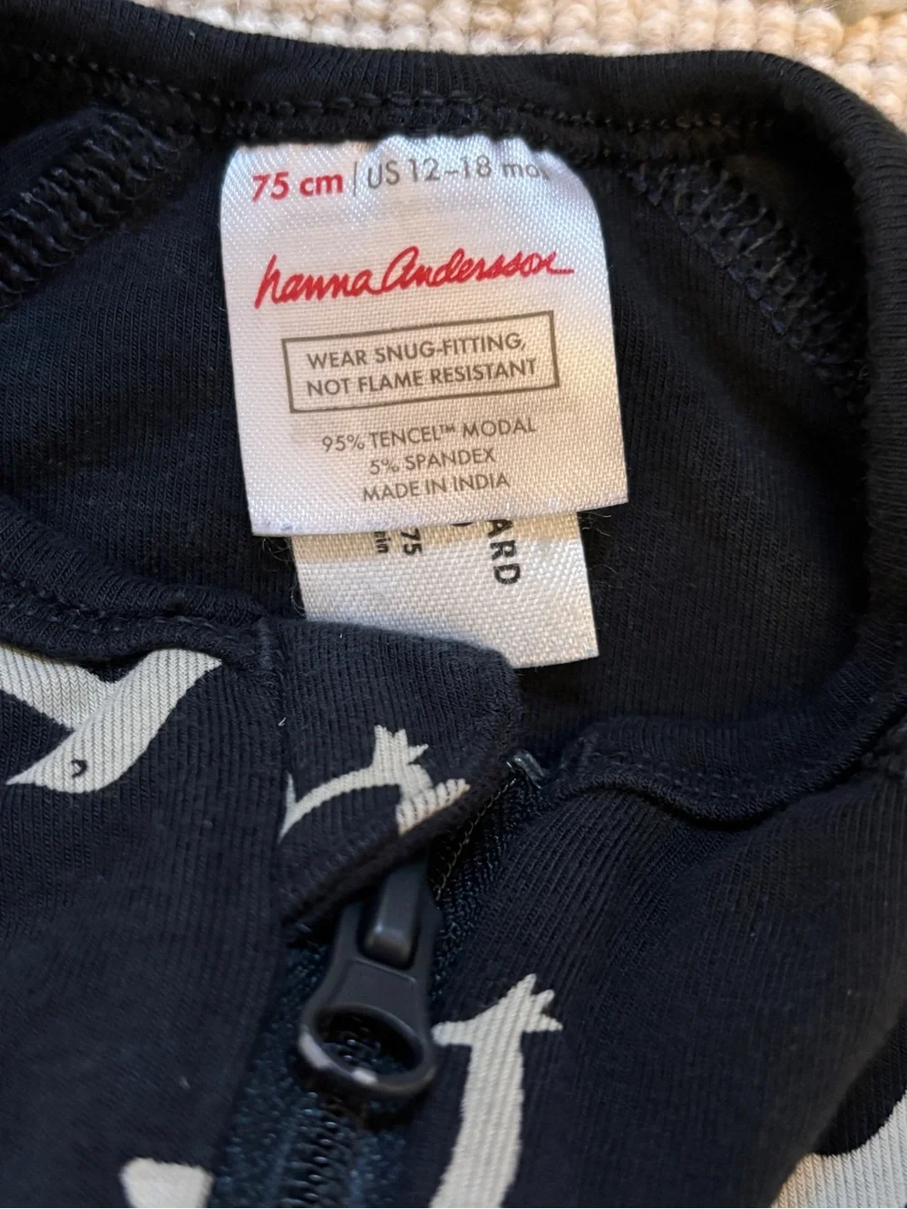 Hanna Andersson Penguin 12-18M PJs